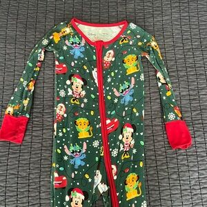 Little Sleepies Disney Xmas Jammies 2T